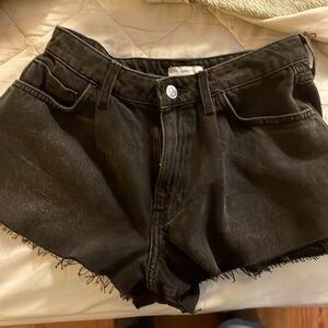 Forever 21 black cut offs.